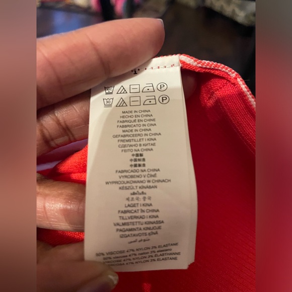 Michael Kors Sz M pink hooded dress viscose nylon mix short sleeve - Picture 6 of 12